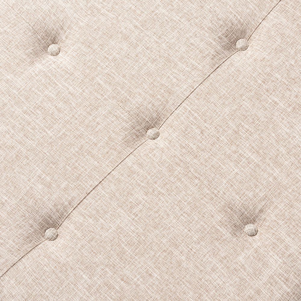 Baxton Studio Vinet Cocktail Ottoman in Beige, , large