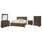 Viceray Collections Cool Rustic 5-Piece King Plank Bedroom Set with Storage in Mink, , large