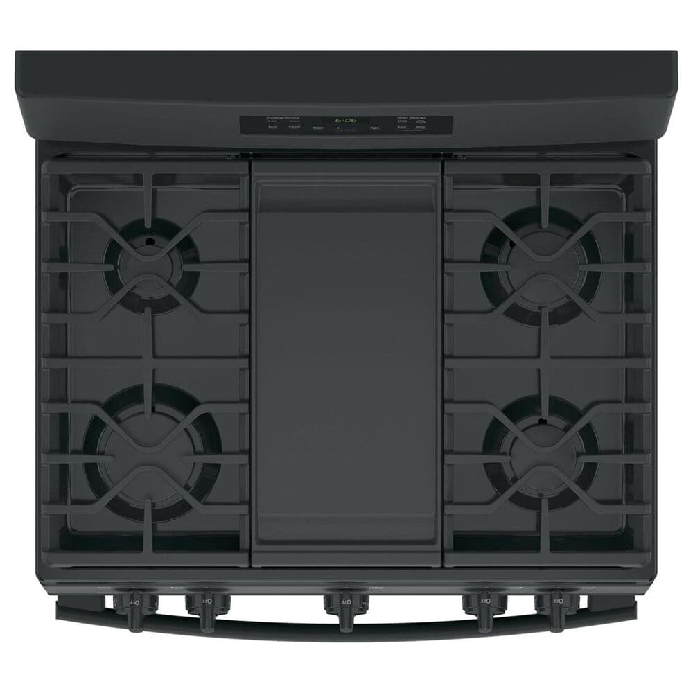 GE Appliances 5.0 Cu. Ft. Freestanding Gas Range in Black, , large