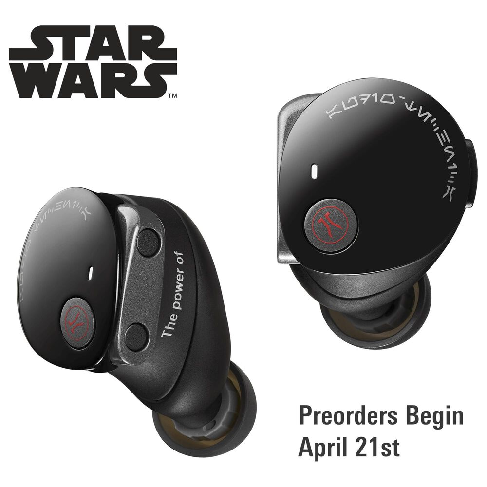Audio-Technica Darth Vader Limited-Edition True Wireless Earbuds in Gloss Black and Metallic Silver, , large