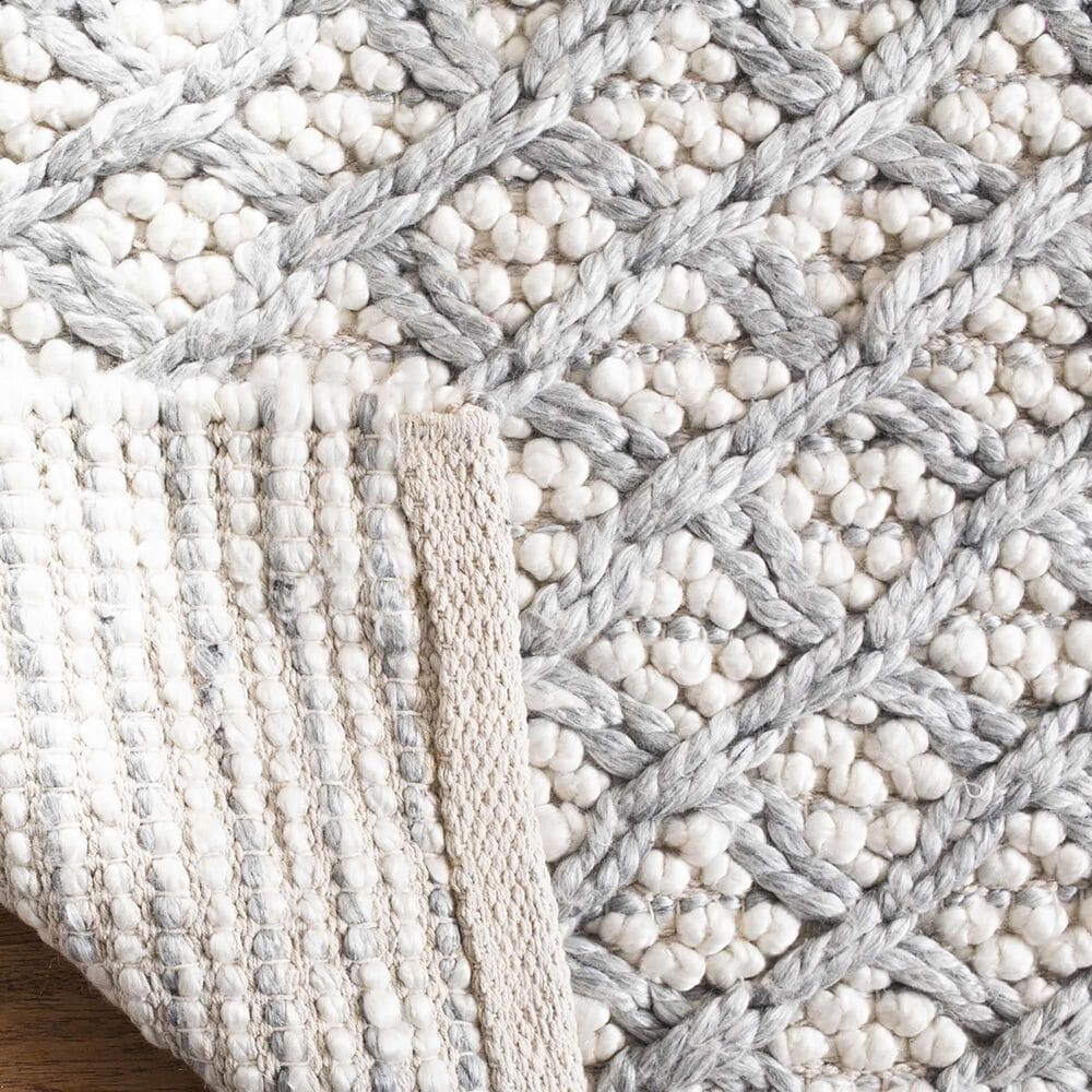 Safavieh Natura NAT404G 6&#39; Square Silver and Ivory Area Rug, , large