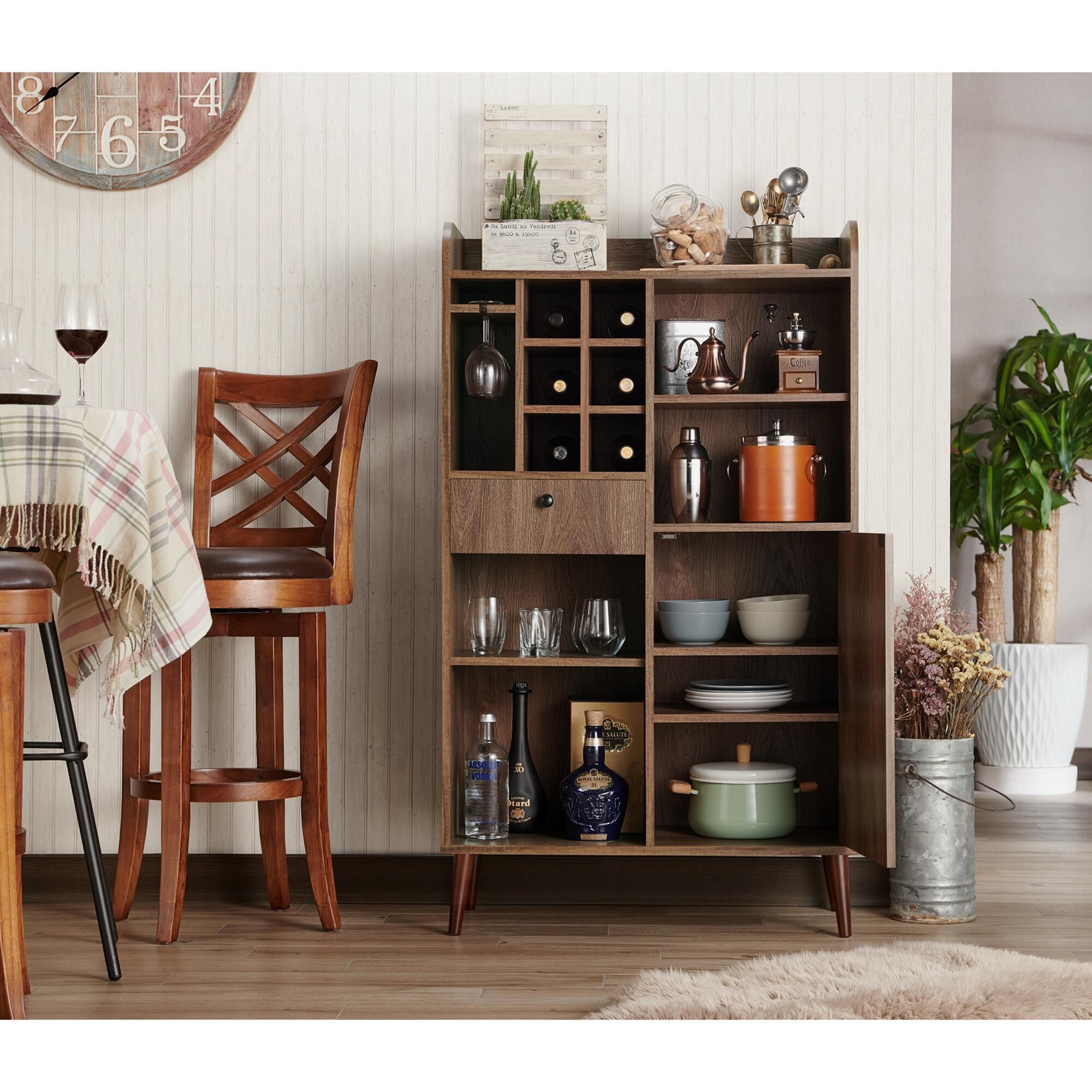 Furniture of sales america wine cabinet