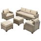 HOMLUX 7-Piece Modular Patio  Conversation  in Beige, , large