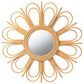 bali & pari Sakura Rattan Accent Wall Mirror in Natural Brown, , large