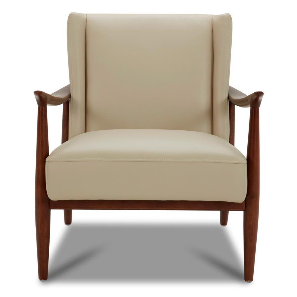 Interlochen Leather Accent Chair in Beige Brown, , large