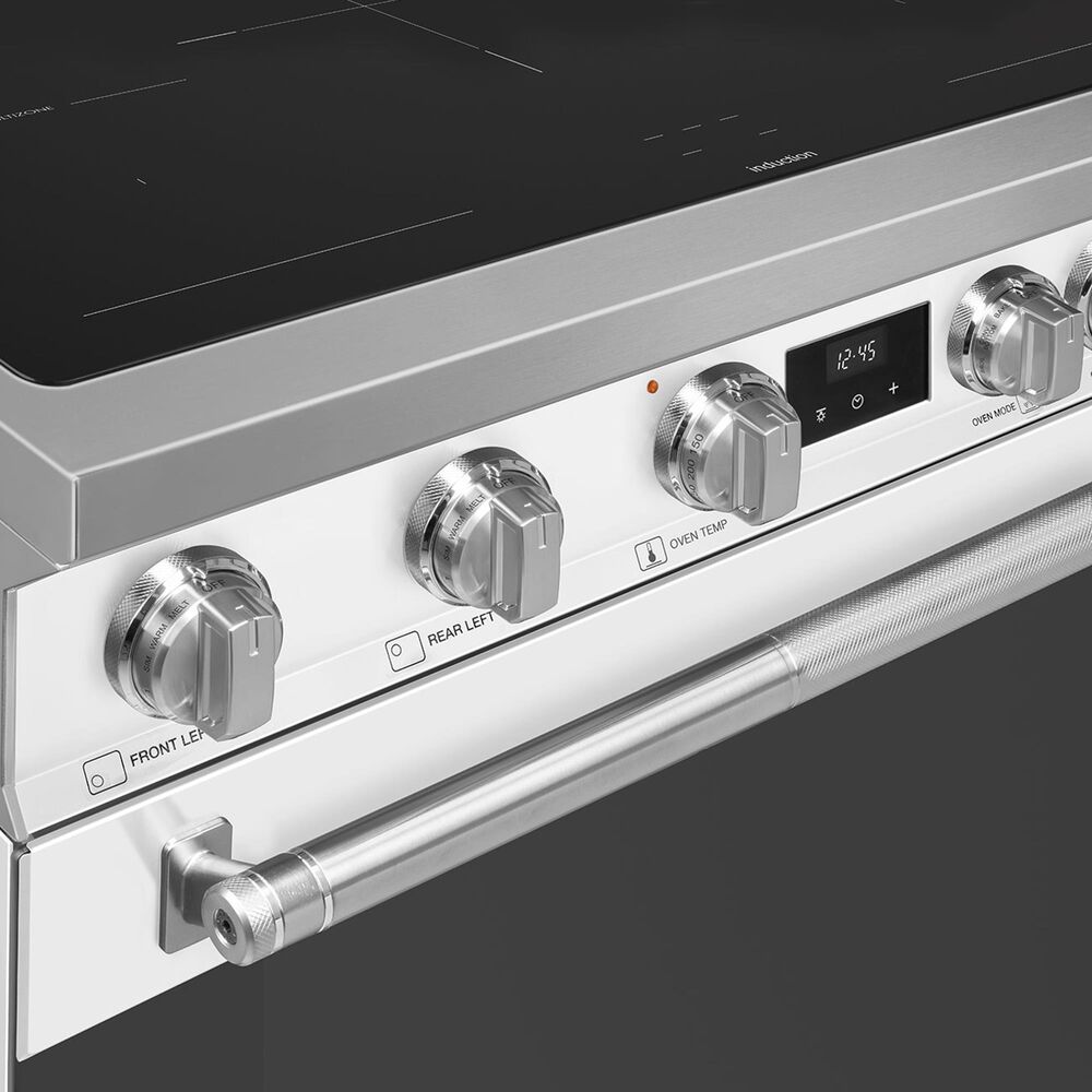SMEG Professional 36" Induction Electric Range in Matte White, , large