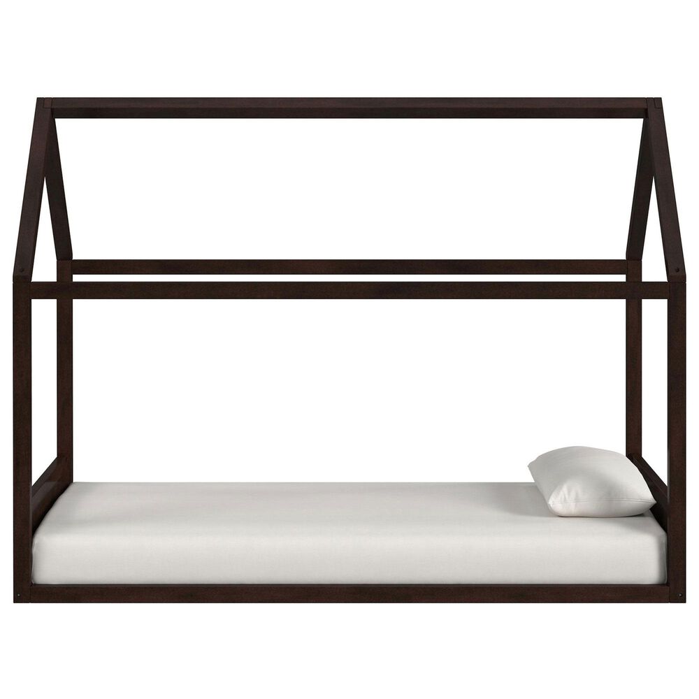 Mayberry Hill Sami Twin Canopy Montessori Bed in Espresso, , large