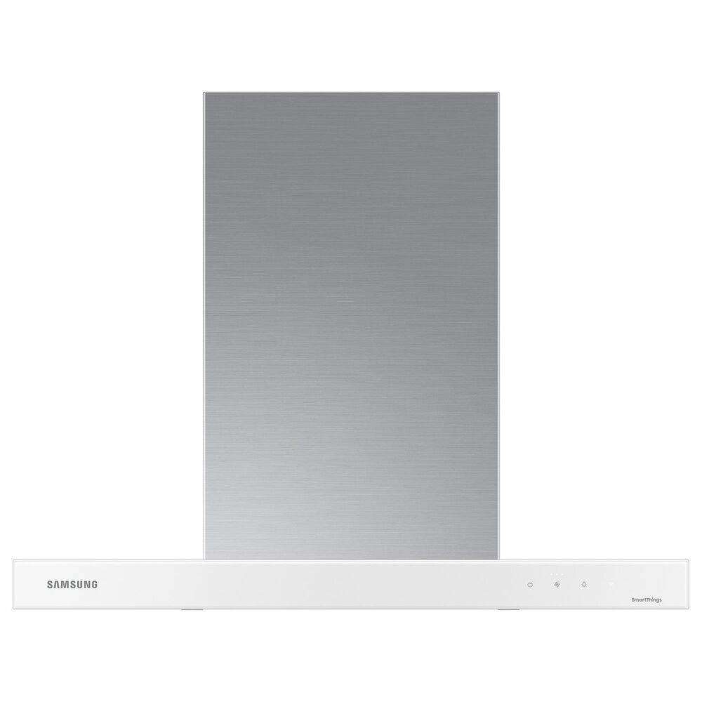 Samsung Bespoke 30&quot; Bespoke Smart Wall Mount Hood in Clean White and Stainless Steel, , large