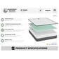 Harvest Sleep 8" Medium Memory Foam King Mattress in a Box, , large