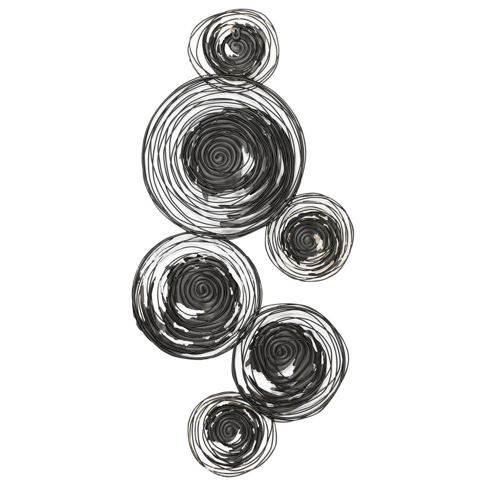 Maple and Jade 27&quot; x 42&quot; Abstract Wall Decor in Gold, Silver and Black, , large