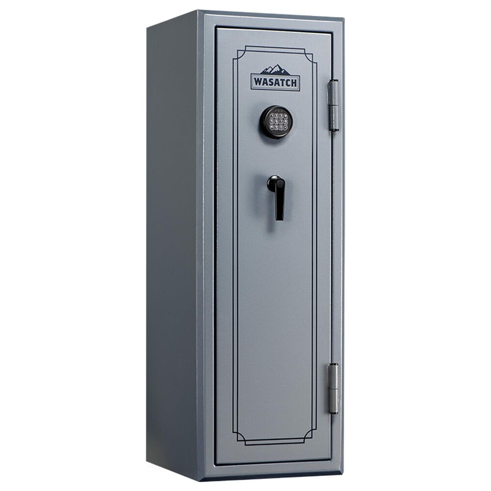 Wasatch 18-Gun Fireproof and Waterproof Safe with Electronic Lock in Pebble Gray, , large