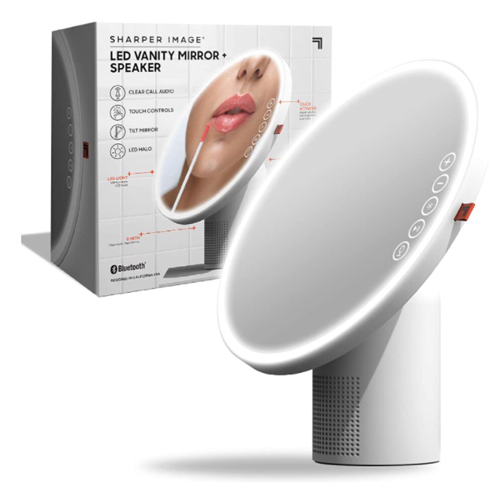 Sharper Image 8 Vanity Mirror With Bluetooth Speaker Nebraska Furniture Mart