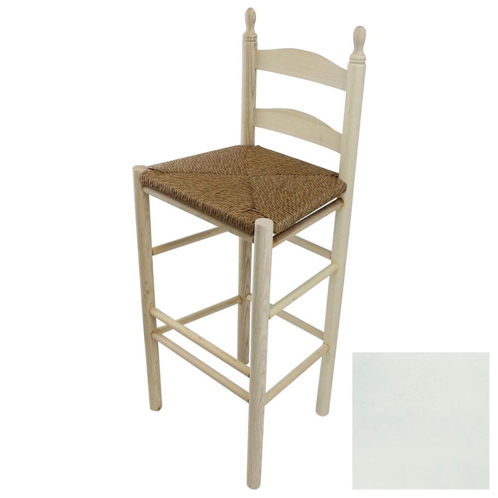 Lakeside Calabash Ladderback Barstool in Coastal Gray, , large