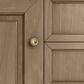 James Martin Vanities Brookfield 60" Double Bathroom Vanity in Pecan with 3 cm Arctic Fall Solid Surface Top and Rectangular Sinks, , large