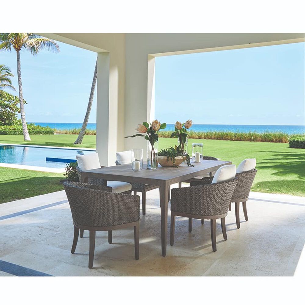 Venture Lenox Hill Patio Rectangular Dining Table in Quarry Grey - Table Only, , large