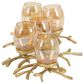 Maple and Jade 19" x 6" Hurricane Lamp in Gold, , large
