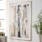Uttermost Placidity 74" x 50" Abstract Art in Blue, Navy and Silver, , large