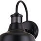 Vaxcel Cody 1-Light Outdoor Motion Sensor Wall Sconce in Dark Bronze and Light Gold, , large
