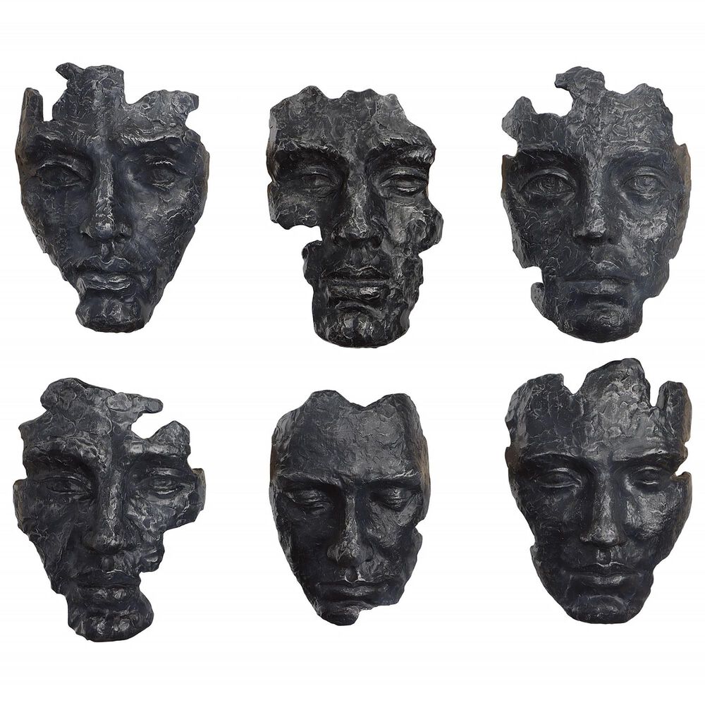 Uttermost Self-Portrait 14&quot; x 10&quot; Wall Decor in Gray &#40;Set of 6&#41;, , large