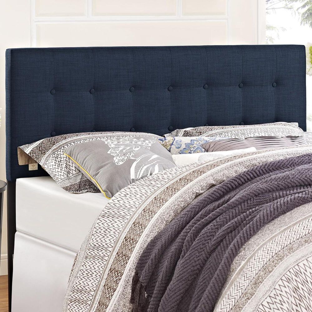 Modway Emily Queen Fabric Headboard in Navy, , large
