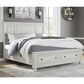 Ashley Robbinsdale California King Panel Storage Bed in Antique White, , large
