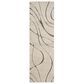 Safavieh Florida Shag SG471-1180-27 2"3" x 7" Cream/Grey Runner, , large