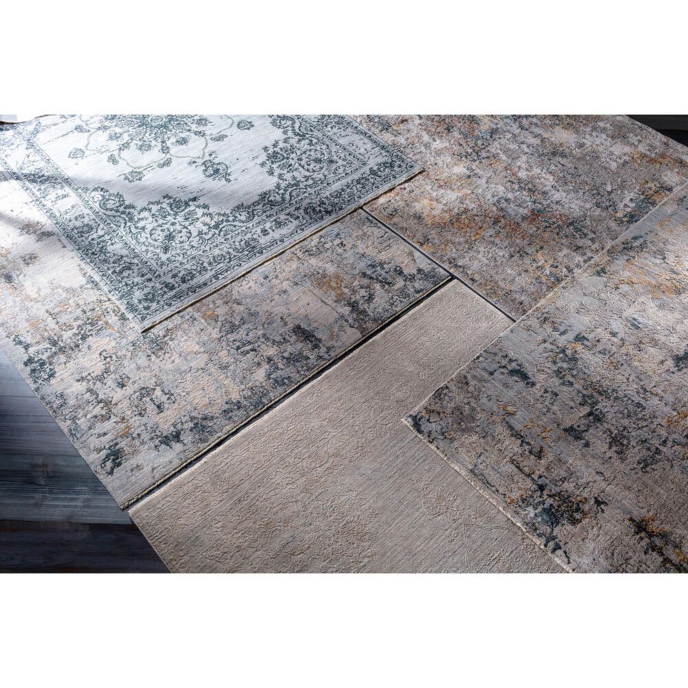 Surya Laila  6&#39;7&quot; x 9&#39;6&quot; Gray, Navy, Camel, Wheat, Beige, Taupe and Cream Area Rug, , large