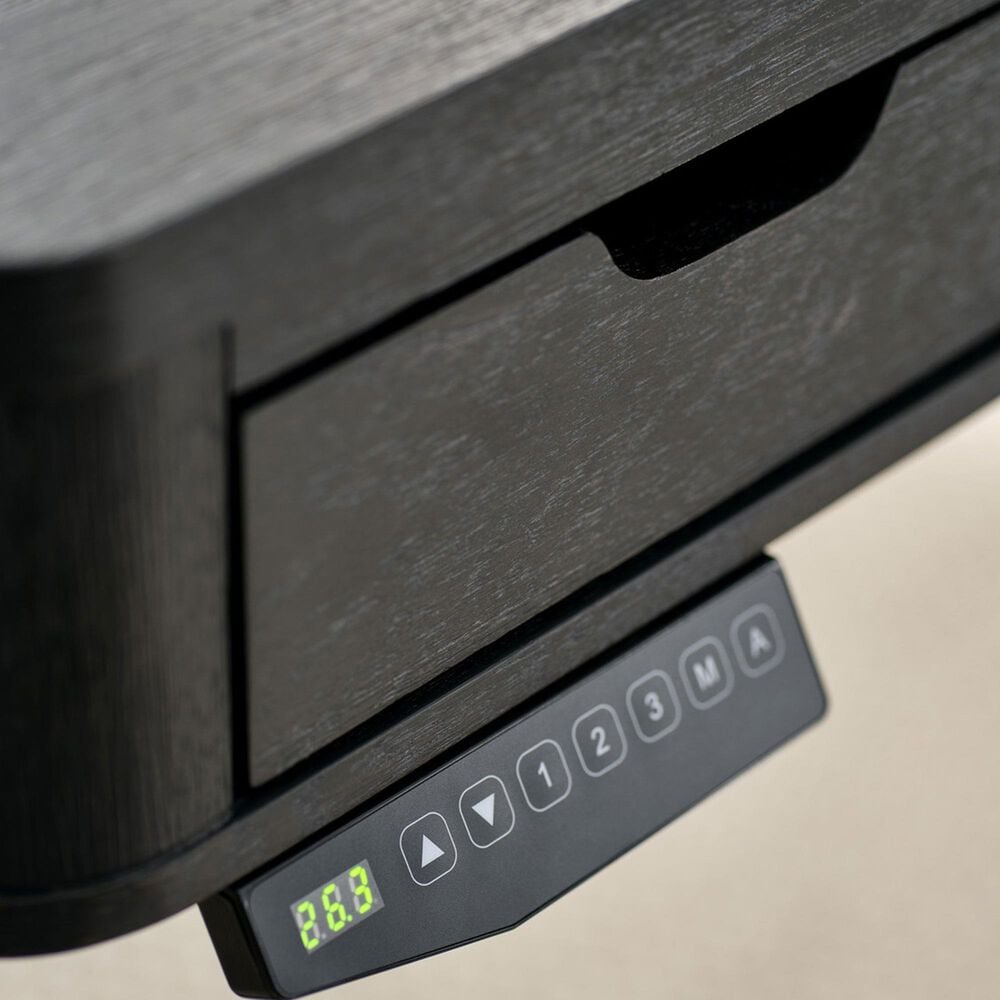 Riva Ridge Sloane 60&quot; Lift Desk in Mink and Black, , large