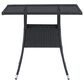 CorLiving Parksville Patio Square Dining Table in Black, , large