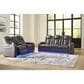 Ashley Fyne-Dyme  Faux Leather Power Reclining Loveseat with Console in Shadow, , large