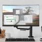 Kanto Single Monitor Desk Mount for 17" - 32" Displays in Black, , large