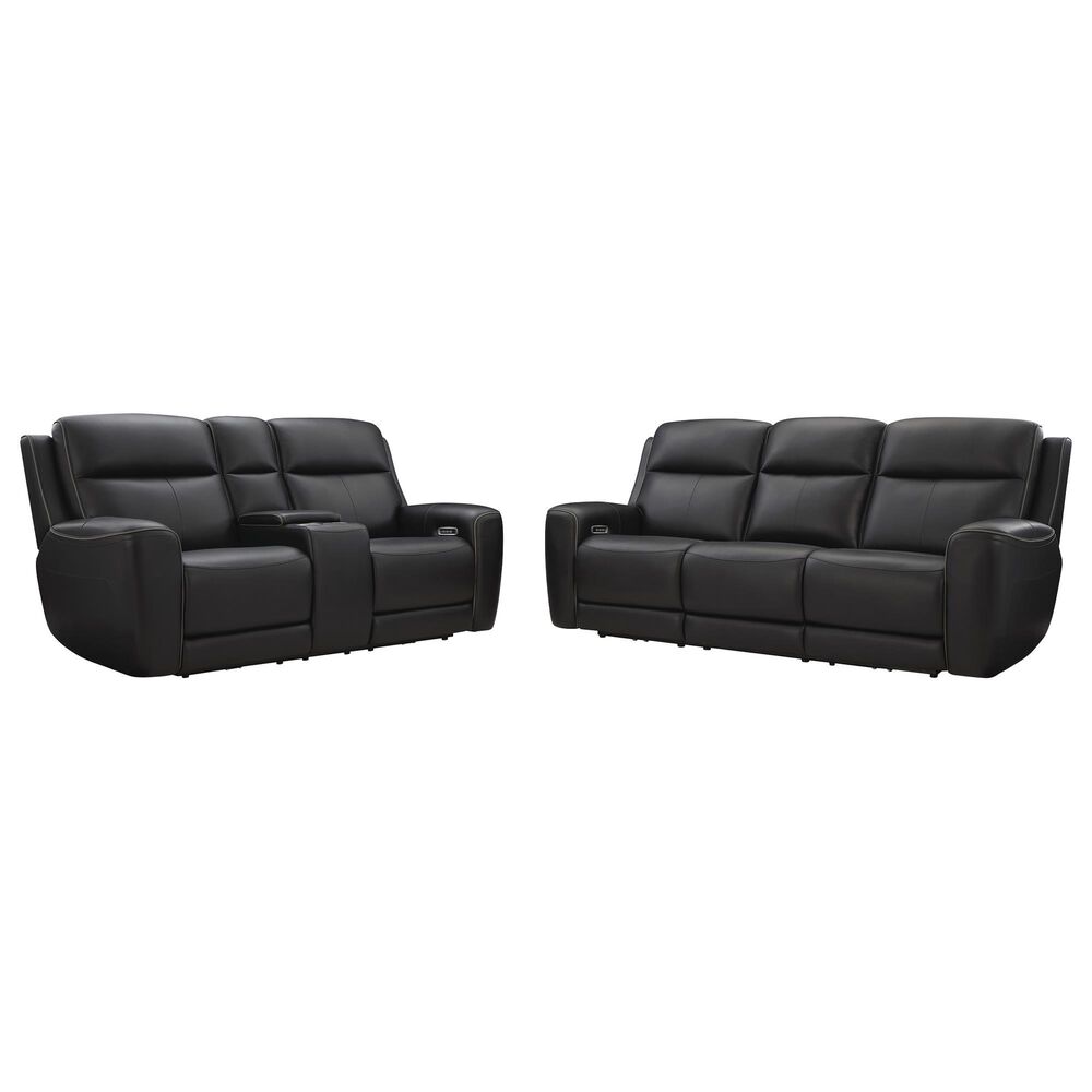 Ashley 5Z-Comfort Power Reclining Sofa and Loveseat Set in Onyx, , large