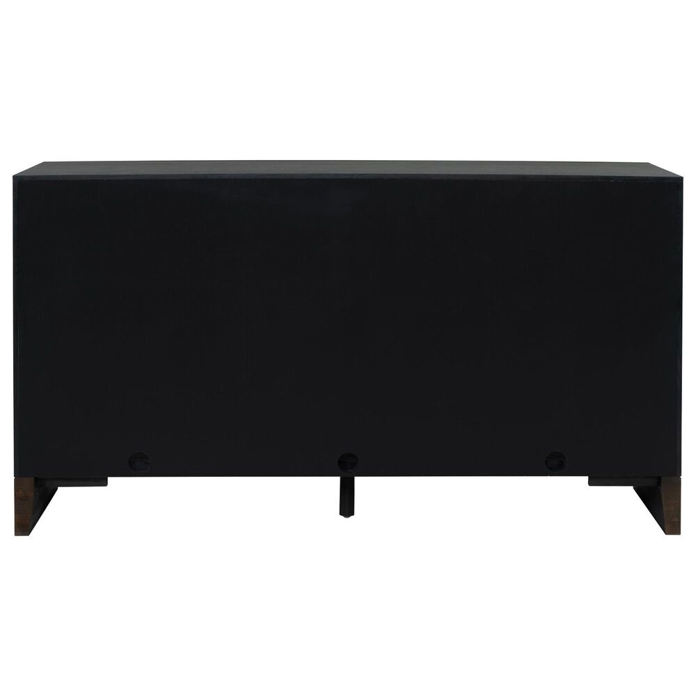 Flexsteel Waterfall 3-Drawer Buffet in Deep Ebony and Dark Brown, , large