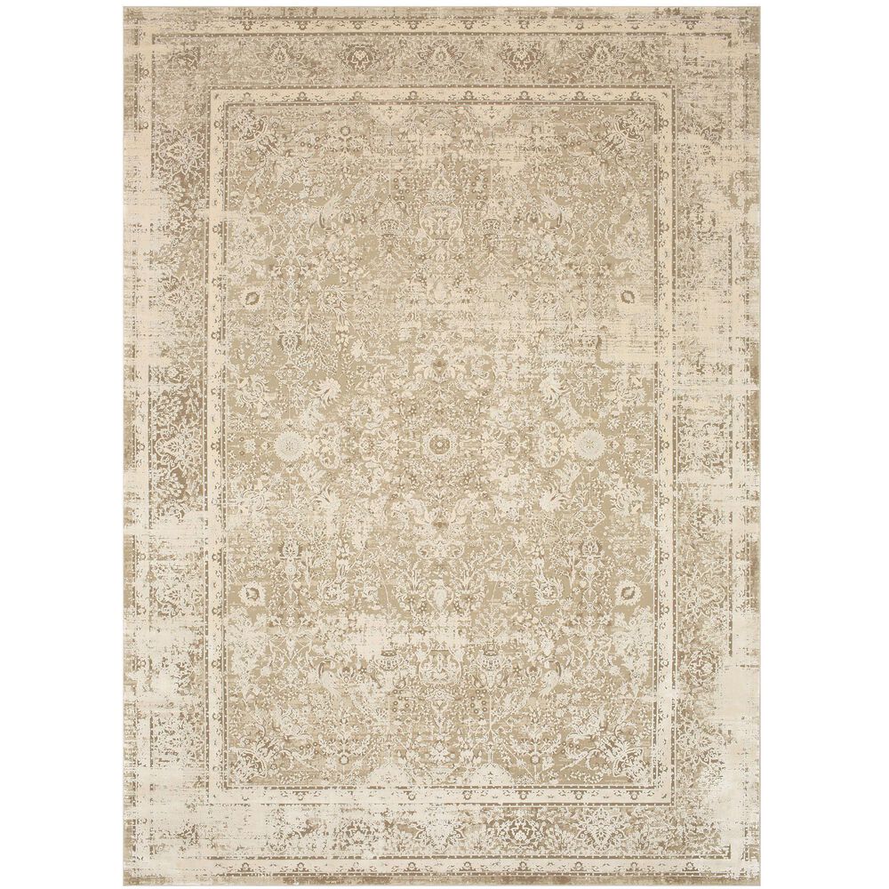 Karastan Tryst R1084 8" X 11" Vinci Cream Area Rug, , large