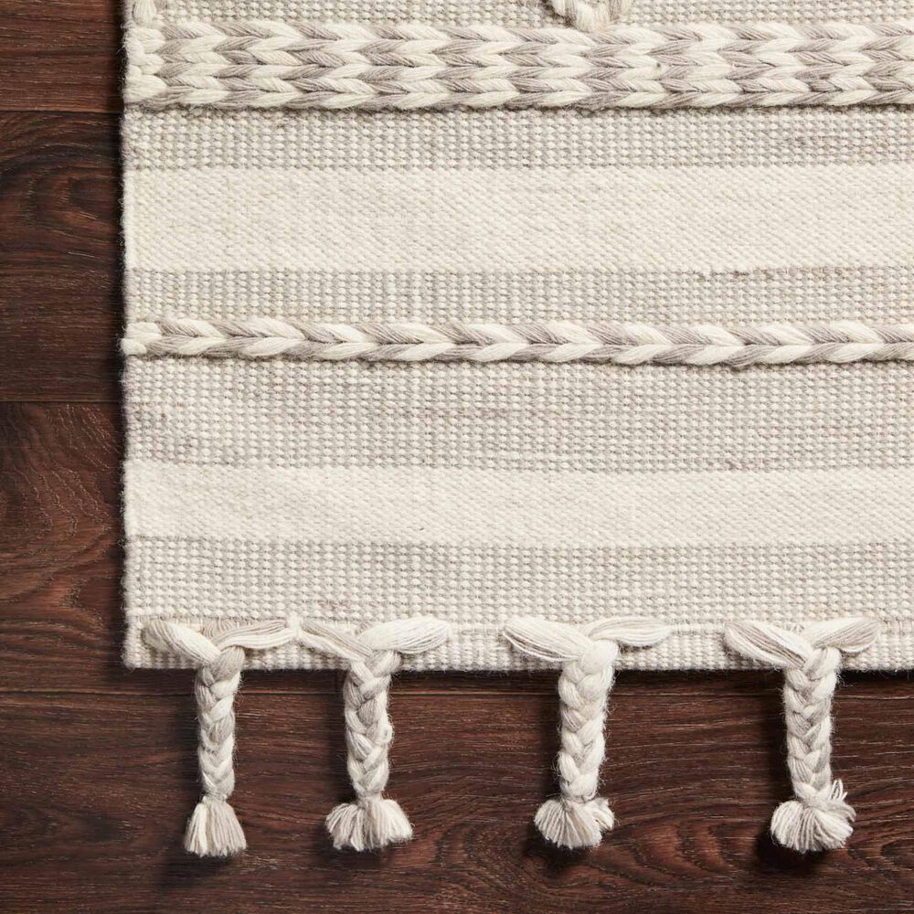 Loloi II Sawyer SAW-05 3&#39;6&quot; x 5&#39;6&quot; Silver Area Rug, , large