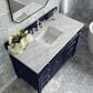 James Martin Vanities Brittany 48" Single Bathroom Vanity in Victory Blue with 3 cm Victorian Silver Quartz Top and Rectangular Sink, , large
