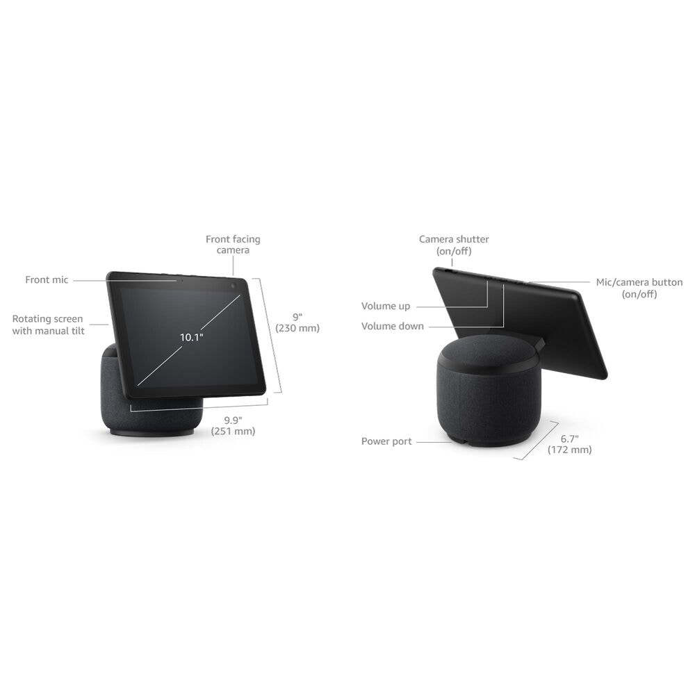 Amazon Echo Show 10 HD Smart Display with Motion and Alexa - Glacier White &#40;3rd Generation&#41;, , large