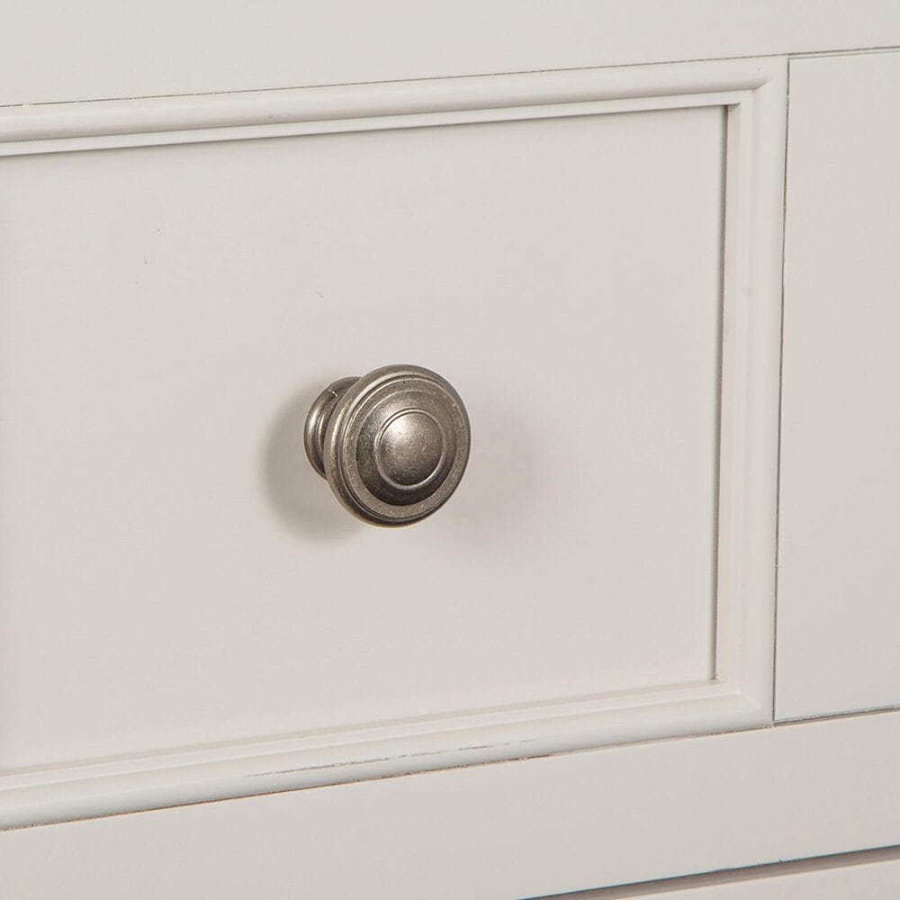 Nicolette Home Willowbrook Queen Panel Bed with Upholstered Headboard with Dresser, Chest, and Two Nightstands in Egg Shell White, , large