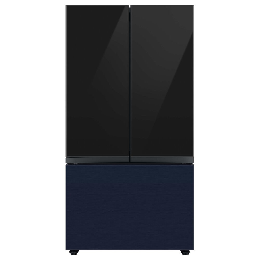 Samsung Bespoke Bespoke 3-Door French Door Refrigerator Top Panel in Charcoal Glass, , large