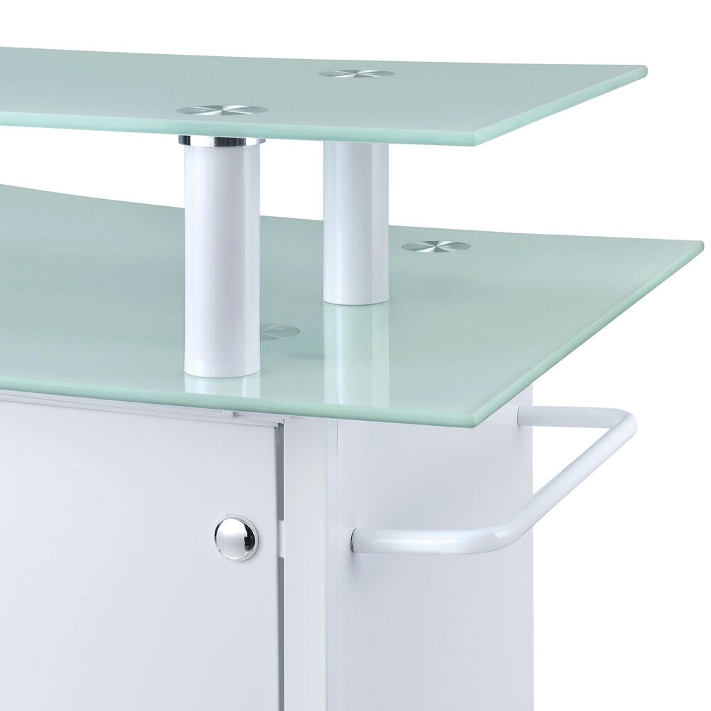 Mayberry Hill Valentina Bar Table in White, , large