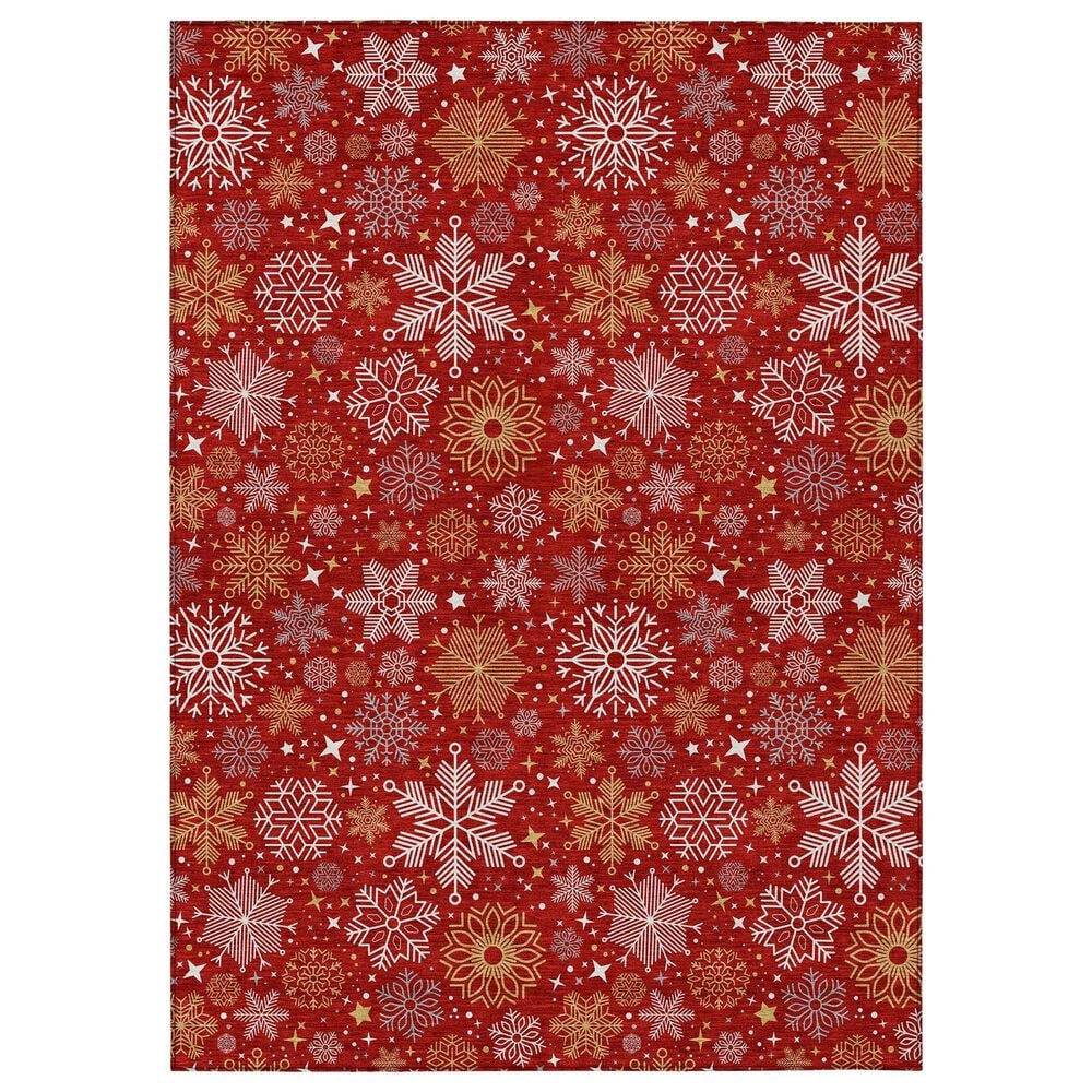 Dalyn Rug Company Wonderland WN31 3" x 5" Red Indoor/Outdoor Area Rug, , large