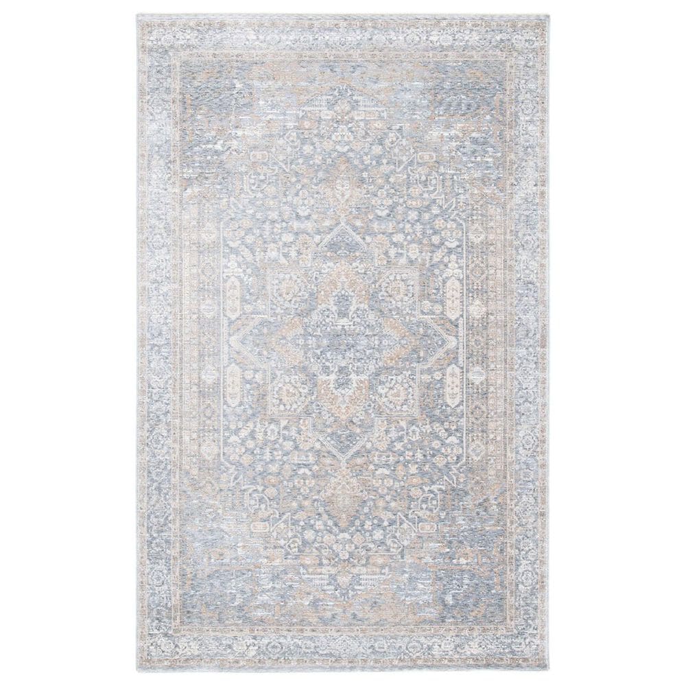 Safavieh Webster WBS320G 9" x 12" Grey and Beige Area Rug, , large