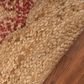 L&R Resources Synergy 54125RED 4" Round Tan and Raspberry Red Area Rug, , large