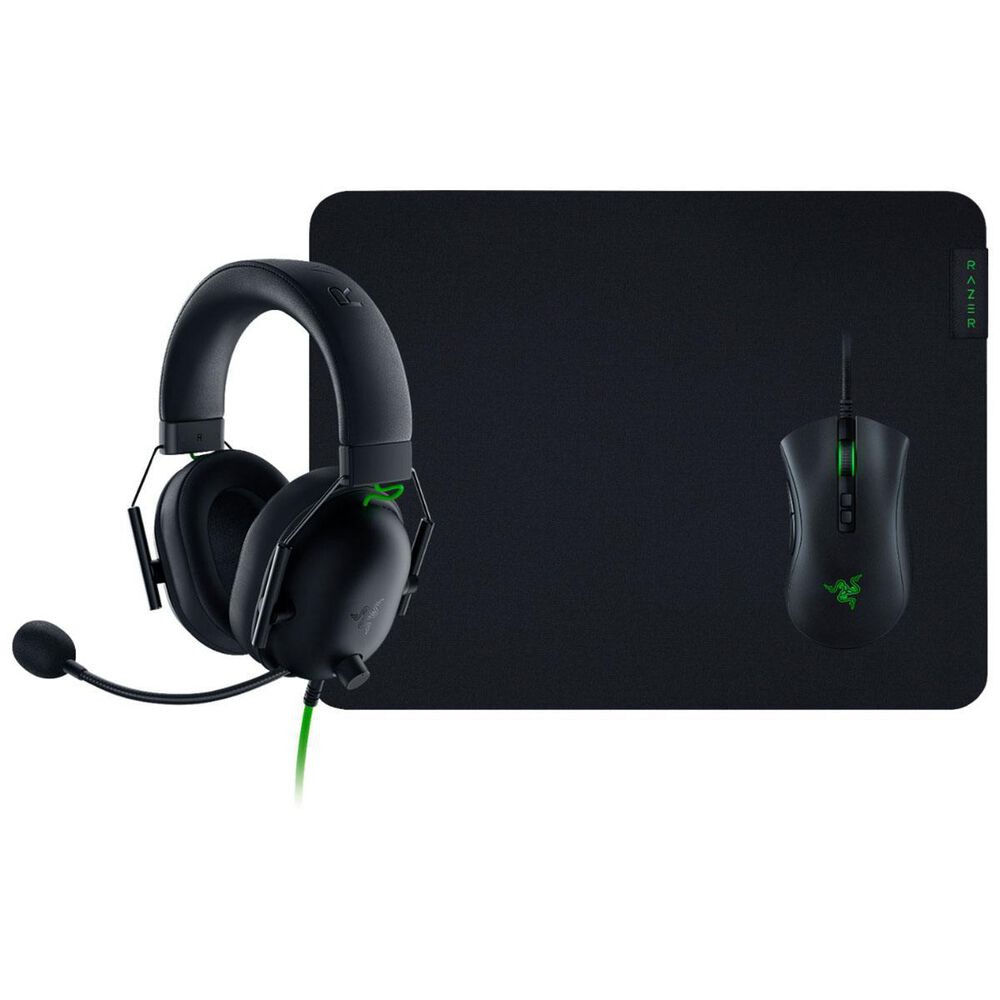 Razer Battle Bundle in Black - Includes - DeathAdder V2 - BlackShark V2 X - Gigantus V2 M, , large