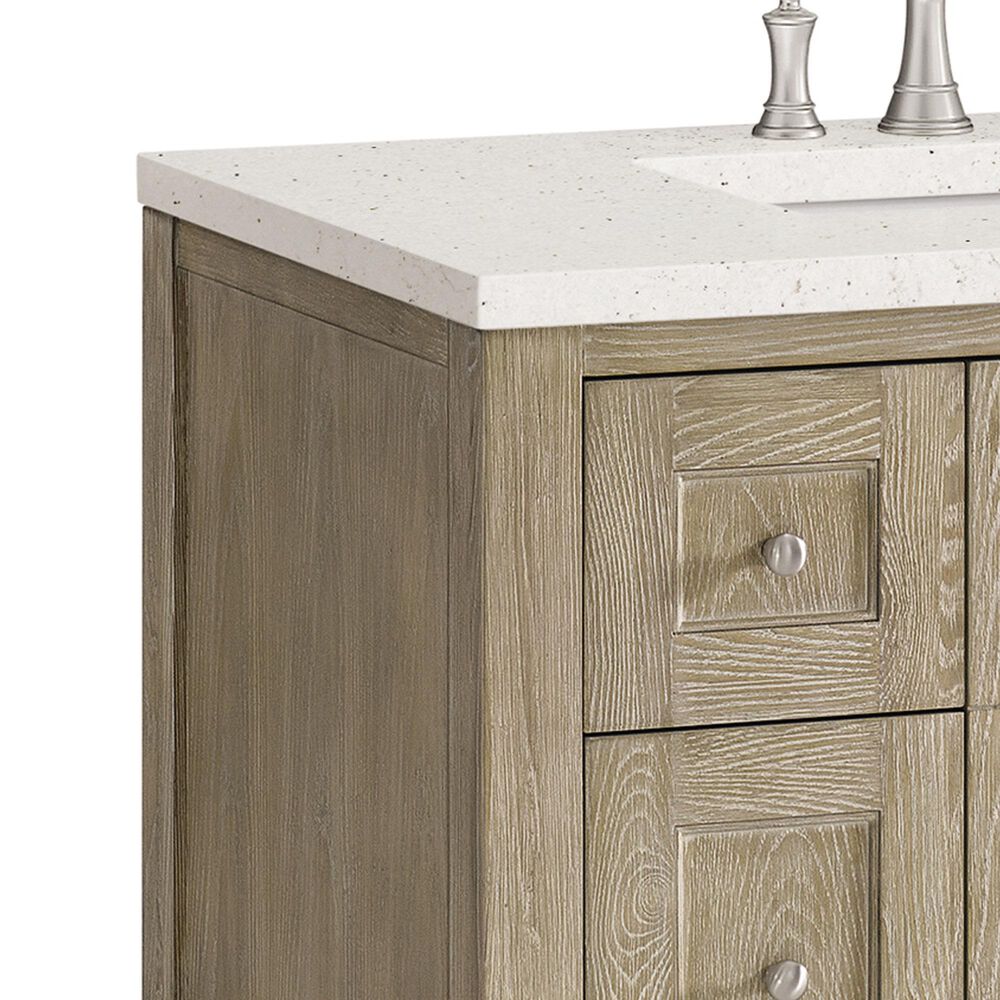 James Martin Vanities Breckenridge 72&quot; Double Vanity in Whitewashed Oak with 3 cm Lime Delight Quartz Top, , large