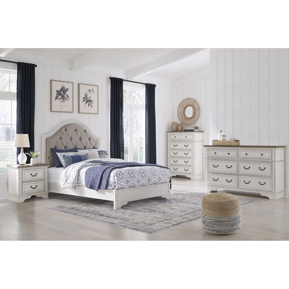 Ashley Blendon Queen Upholstered Panel Bed in Rustic Brown, , large