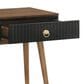 Armen Living Amigo Console Table in Black and Walnut, , large