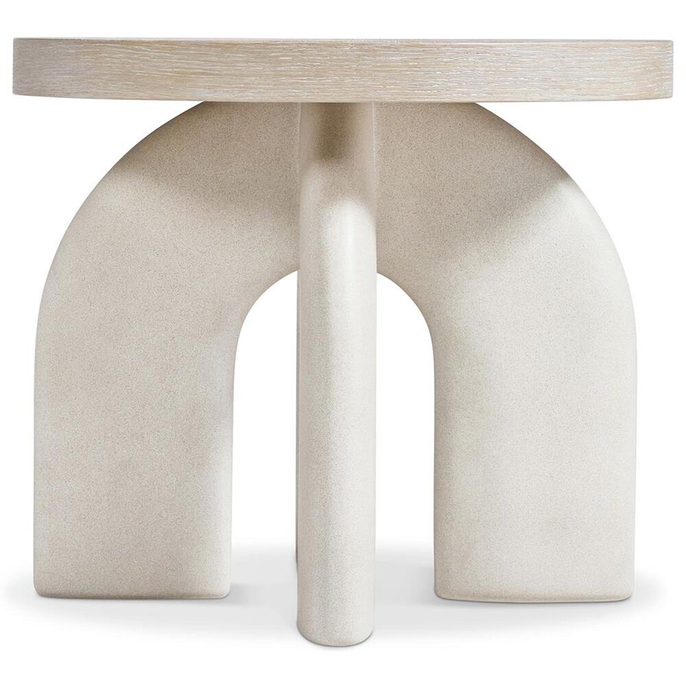 Bernhardt Antibes Round End Table in Roz and Pumice, , large