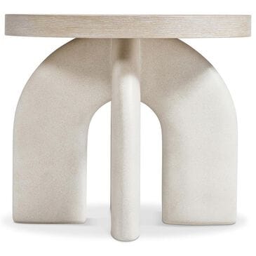 Bernhardt Antibes Round End Table in Roz and Pumice, , large