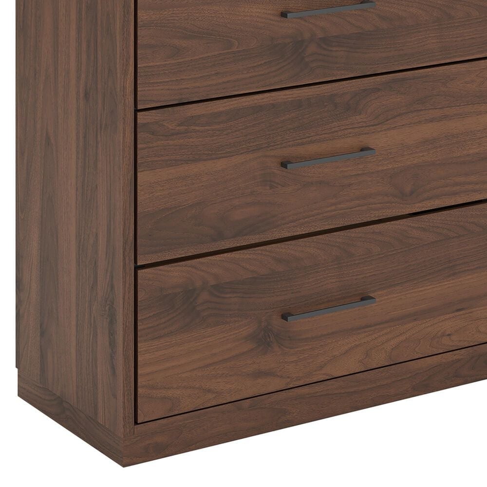 Ashley Fortlorn 6-Drawer Dresser in Walnut Brown, , large